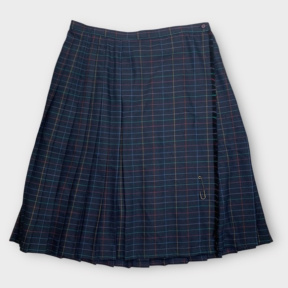 Vintage Dresses & Skirts - Vintage Wool Tartan Kilt Skirt